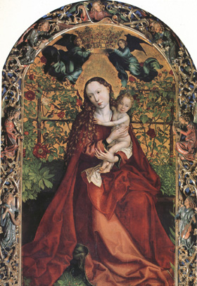 Martin Schongauer The Madonna of the Rose Garden (nn03)